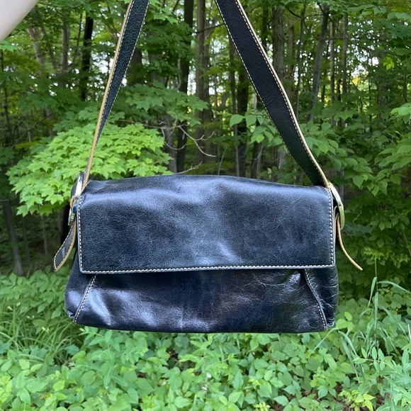 prague Bags Vintage Prague Black Leather Shoulder Baghandbag Poshmark